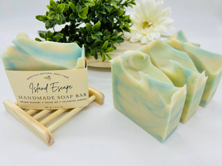 Island Escape Tropical Handmade Soap Bar VEGAN COLD PROCESS