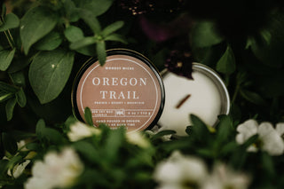 4oz candles Gift Candles Corporate Gifts Pacific Northwest: Gone squatchin' / Cotton Wick