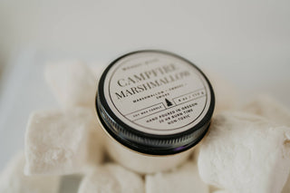 Campfire Marshmallow Candle - 100% Soy Wax - Nontoxic: 12oz / Wood Wick