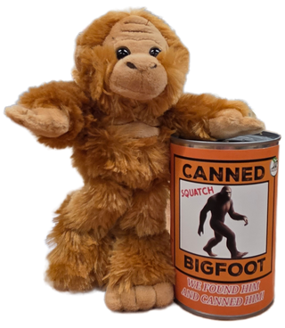 Canned Bigfoot | Stuffed Animal Plush | Funny Jokes Big Foot: Pop Top Lid