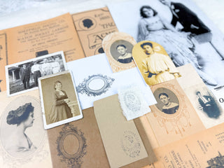 Portrait Ephemera Kit for Junk Journaling