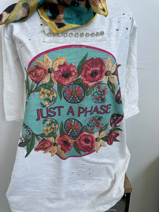 It's Just a Phase Tattered Shirt: Lxl
