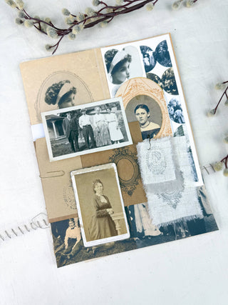 Portrait Ephemera Kit for Junk Journaling