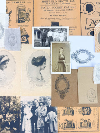 Portrait Ephemera Kit for Junk Journaling