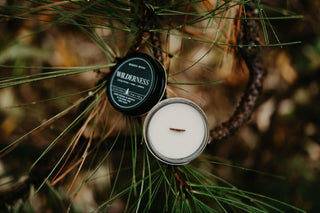 4oz Wanderlust Candles - Small Candles - Gift - 100% Soy : Wallowa lake / Wood Wick
