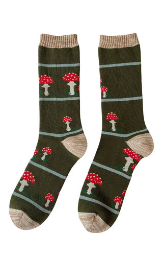 Mushroom   California/ Oregon/ Washington/ US Forest Socks: Olive / Oregon