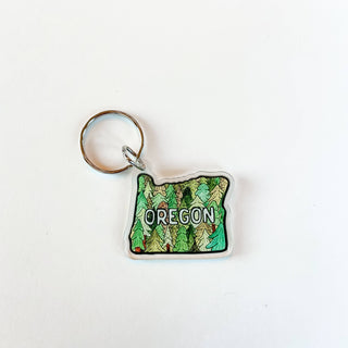 Oregon Tree Keychain