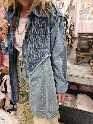 Denim Polka Dot Shirt