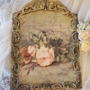 Rice Decoupage Paper SANDRINA || Decoupage Queen || Dried Pink Roses