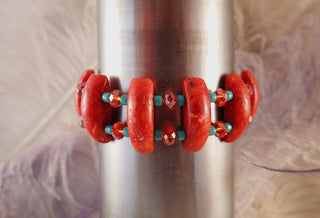 Jewelry  by Bonnie TalPalace Southwestern Sponge Coral Cuff