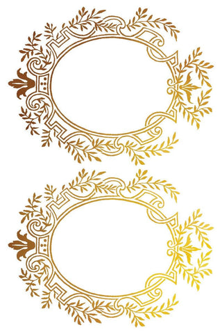 Gilded Gold and Silver Rub-ON IOD Petits Ornements Transfer for DIY Furniture Makeovers Unique Home Decor Handcrafted gifts