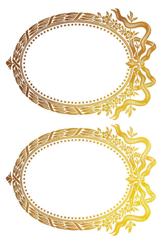 Gilded Gold and Silver Rub-ON IOD Petits Ornements Transfer for DIY Furniture Makeovers Unique Home Decor Handcrafted gifts