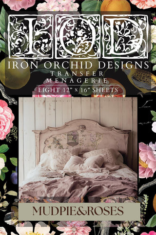 New IOD Summer Menagerie Rub-On Decal Transfer Furniture IOD Transfers for DIY Furniture Makeovers & Unique Home Projects