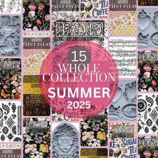 IOD Summer Transfer Stamp Moulds Paint Inlays Foil Transfer DIYers workshop leaders group craft giftable for adults home party kit art tools