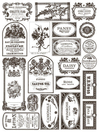 Floriography Paint Inlay IOD Summer Paint Inlay Transfer embellish furniture mixed media Journal Craft DIY Furniture Home Decor Mixed Media