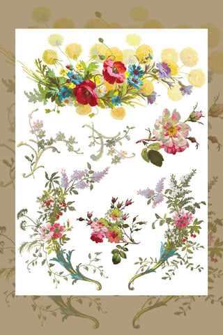 New IOD Summer Saint Germain Rub-On Decal Transfer Furniture Decor IOD Transfers for DIY Furniture Makeovers & Unique Home Decor Projects