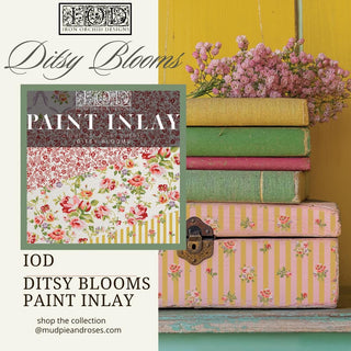 NEW Ditsy Blooms IOD Summer 2025 Paint Inlay Transfer embellish furniture mixed media Journal Craft DIY Furniture Home Decor Mixed Media
