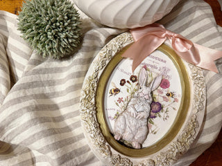 IOD Spring Bunny and Easter Les Lapins Mould Furniture Applique Iron Orchid Designs embellishment Gift for mom DIY décor mix media supplies