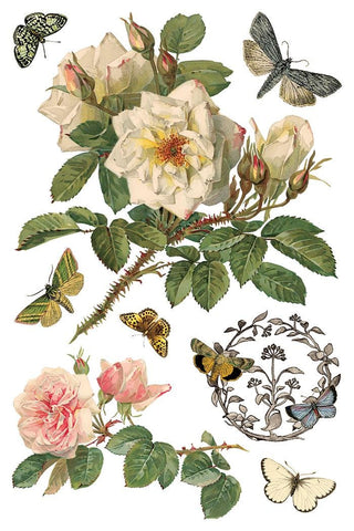 IOD New 2026 Spring By Any Other Name Transfer French Country Rub on Decal for Furniture Makeover Project Mixed Media Craft Art Junk Journal
