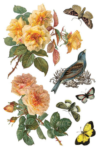 IOD By Any Other Name Transfer Spring release French Country Rub on Decal for Furniture Makeover Projects Mixed Media Craft Art Junk Journal