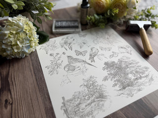 Meadowlark IOD New Spring 2026 Rubber Silicone Stamp Home Decor DIY Furniture Meadowlark French Country Stamp Custom personalize home decor