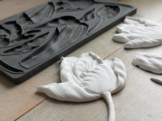 Tulips Silicone Mould IOD New 2026 Spring French Country Decor silicone mold applique for furniture mix media baking arts & craft