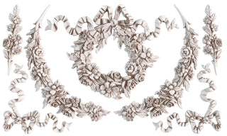 IOD Wreath & Swags Mould Iron Orchid Designs French Country Decor silicone mold applique scrapbooking baking arts