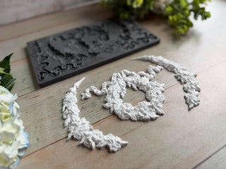 IOD Wreath & Swags Mould Iron Orchid Designs French Country Decor silicone mold applique scrapbooking baking arts