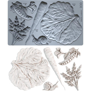 New Spring 2026 IOD Spring Garden Silicone Mould Iron Orchid Designs French Country Decor applique mix media scrapbooking arts and craft