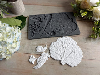 IOD Spring Garden Silicone Mould Iron Orchid Designs French Country Decor furniture applique for mix media scrapbooking arts and craft