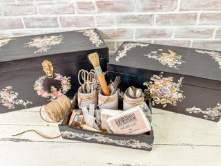 IOD Madeleine Transfer Botanical Floral Tropical Jungle Bird Furniture Restoration Vintage style Cabinets Dressers Craft Project Handmade Gifts