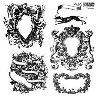 Emblems IOD Decor Stamps Spring 2026 4 Reusable Stamping Pads 6x6