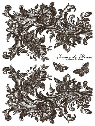 IOD Hameau de la Reine Paint Inlay Marie Antoinettes country retreat inspired French farmhouse IOD Inlay Transfer sheets limited release