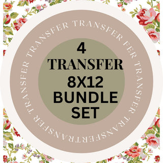 IOD Floral Rub On Decal Transfer Bundle Set of 4  Unique Gift BUNDLE set for mom Journal stickers IOD  Rub-On Decal Spring and Summer 2026