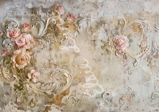 Kiss From A Rose Elsie Lane DecoPosh Decoupage Tissue Paper 21"X29" Inch Large paper size Floral Craft Supply