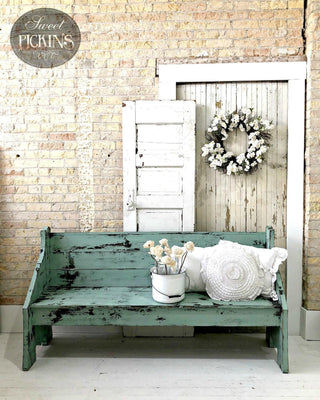 Denim Dark Blue Sweet Pickins Milk Paint Chippy blue color furniture and home decor paint Food Safe Non Toxic VOC Free
