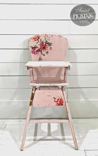 Pink First Crush Sweet Pickins Milk Paint Chippy furniture and home decor paint Food Safe Non Toxic VOC Free