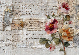 Tea Stained Roseworks Elsie Lane DecoPosh Decoupage Tissue Paper 21x29 inch