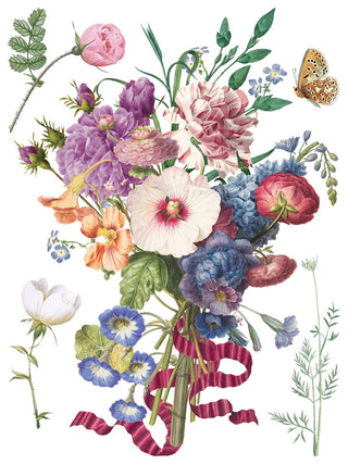 IOD NEW Marché des Fleurs Summer Transfer French Country Rub on Decal for Furniture Makeover Projects Mixed Media Craft Art Junk Journal