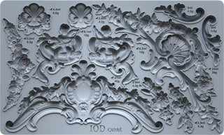 Cadré IOD Mould Iron Orchid Designs Summer French Country Decor silicone mold applique for furniture mix media baking arts & craft and more