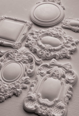 IOD Frames Three Mould Summer Iron Orchid Designs French Country Decor silicone mold applique for furniture mix media baking arts & craft and more