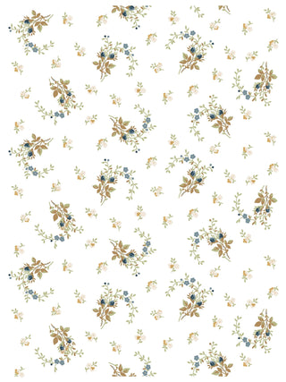 IOD Alfred Peats & Co Paint Inlay Collection Transfer sheets limited Release of vintage wallpaper designs French Blues Yellows Green Floral