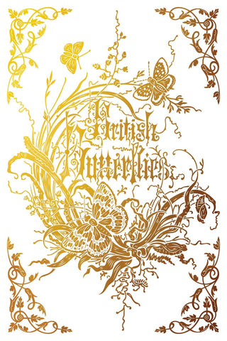 New Summer Gilded Athenaeum IOD Foil Silver & Gold Transfer Mixed Media Craft Art Junk Journal Scrapbooking Transfer