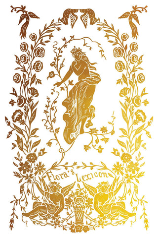 New Summer Gilded Athenaeum IOD Foil Silver & Gold Transfer Mixed Media Craft Art Junk Journal Scrapbooking Transfer