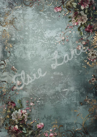 Velvet Garden Frame Elsie Lane DecoPosh Decoupage Tissue Paper 14x20 inch