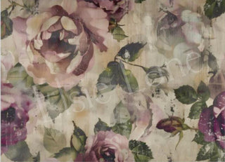 Floral Background Pink Mauve Memory Elsie Lane DecoPosh Decoupage Tissue Paper 21"X29" Inch Large paper size Floral Craft Supply