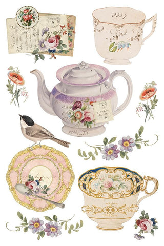 IOD The Belgravia IOD Transfer 8x12 Rub On Decal Transfer Furniture Decor for DIY Furniture Makeovers & Junk Journal Project stickers