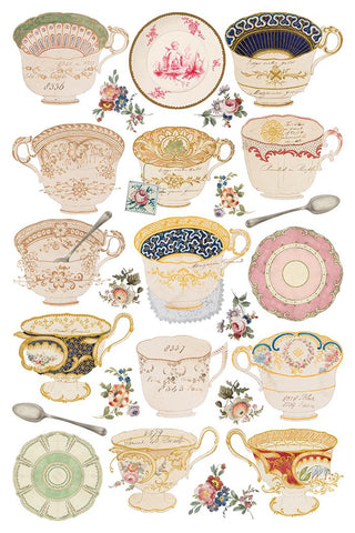 IOD The Belgravia IOD Transfer 8x12 Rub On Decal Transfer Furniture Decor for DIY Furniture Makeovers & Junk Journal Project stickers
