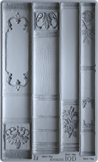 IOD Bookish Mould Iron Orchid Designs Summer French Country Decor silicone mold furniture applique scrapbooking baking arts craft and more