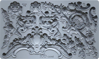 Cadré IOD Mould Iron Orchid Designs Summer French Country Decor silicone mold applique for furniture mix media baking arts & craft and more